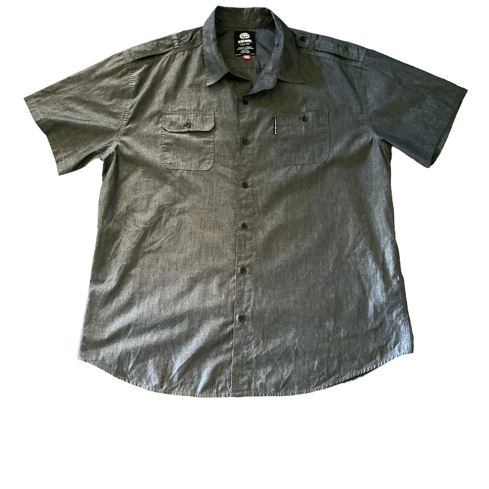 Ecko UNLTD Men's Solid City Short Sleeve Woven Shirt
